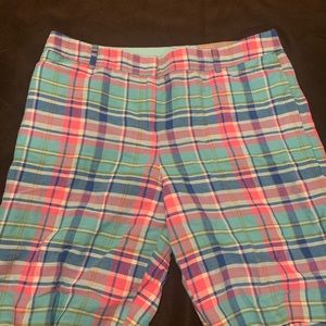 14-Talbots plaid everyday shorts